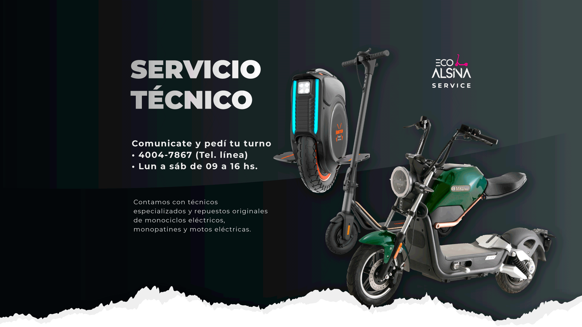 Servicio técnico para motos eléctricas, monopatines eléctricos y monociclos eléctricos en CABA