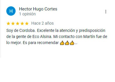 Eco Alsina opiniones experiencias clientes
